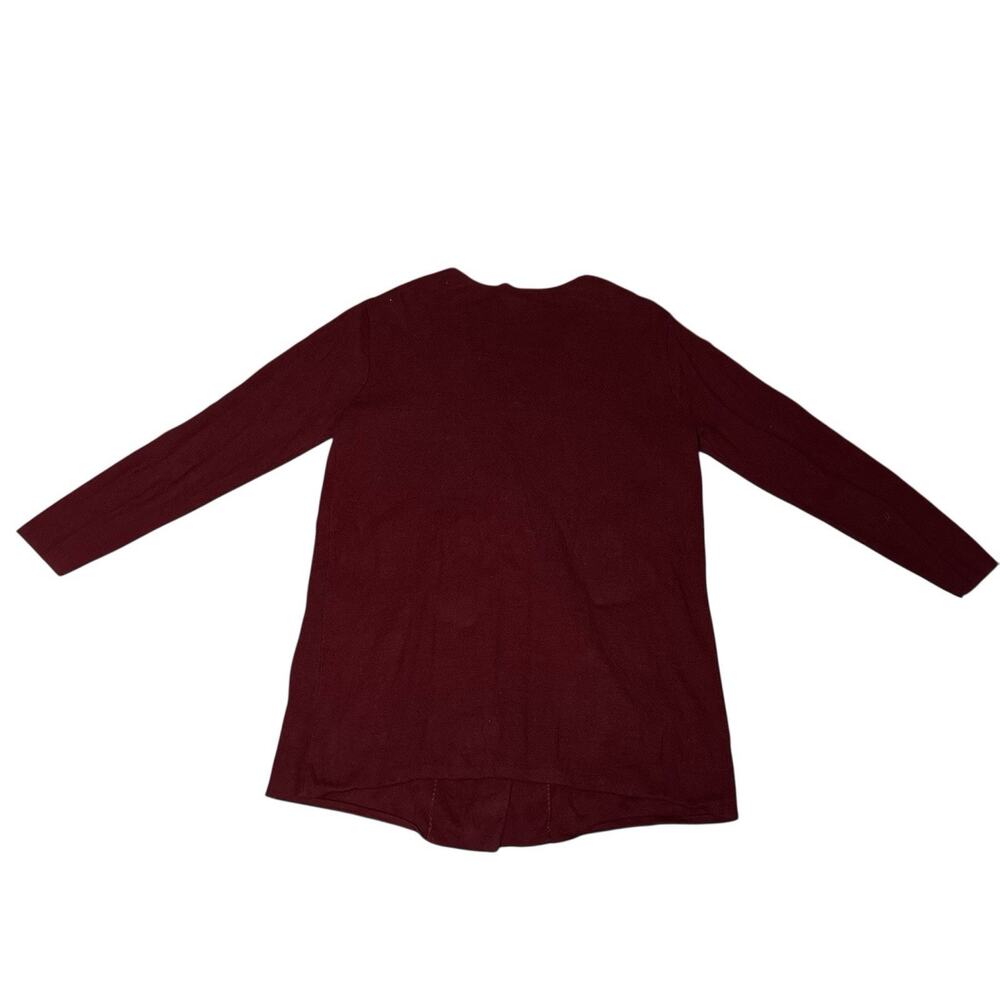 J.Crew Mercantile Cranberry Knit Blazer Cardigan Academia Oversized Sz Large - Picture 3 of 8